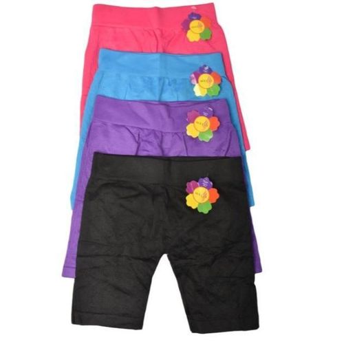 product_image_name-Generic-3pcs High Quality Stretchy Cotton Girls Shorts Bikers(5-10years)-1