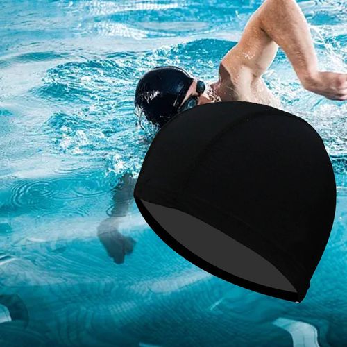 Generic Swim Cap Men Swimming Caps Elastic Portable Breathable