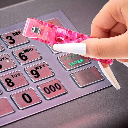 Generic Credit Card Grabber for Long Nails,Acrylic Debit Bank Card Puller  Keychain for Women Plastic