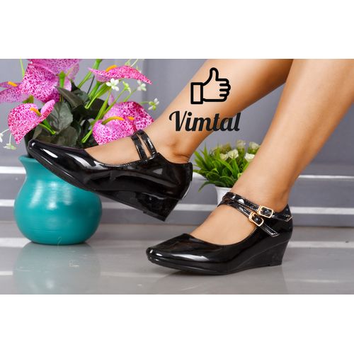 Fashion High Quality Women Wedge Shoes Women Heels Shoes Black @ Best Price  Online