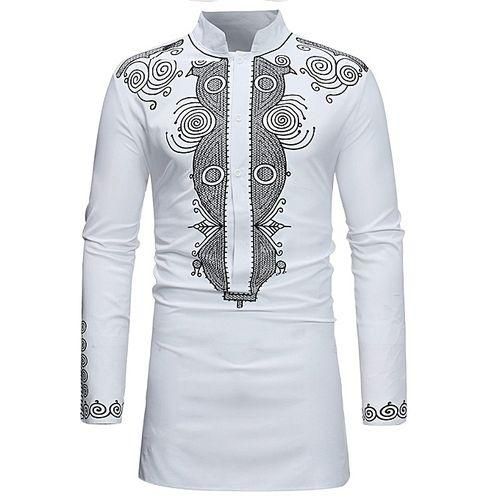 Fashion Dress Shirts Ankara Style Dashiki White @ Best Price Online ...