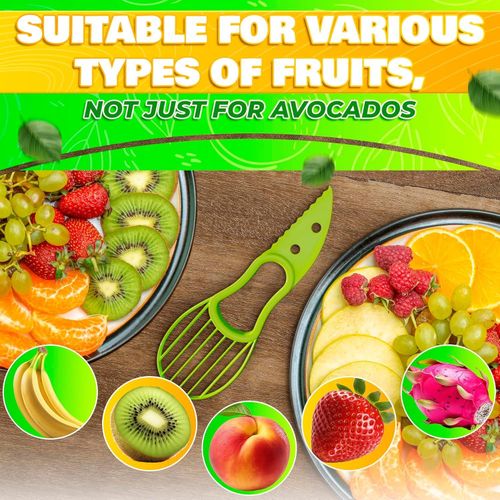 product_image_name-Generic-Avocado Cutter / Slicer 3 in 1 Multifunctional Avocado Tool Cutter for Fruit & Vegetable-2