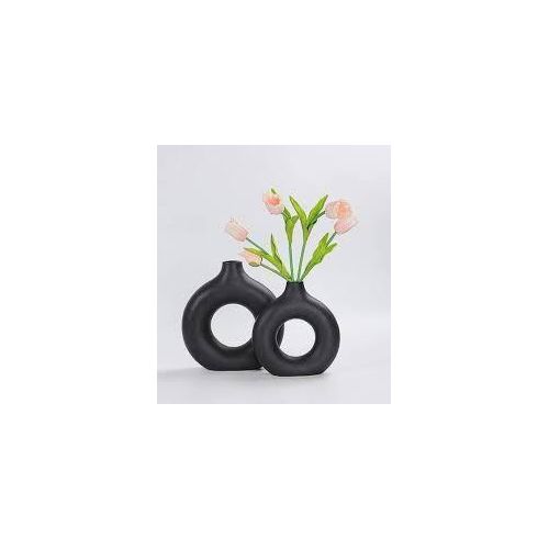 product_image_name-Generic-Porcelain ceramic 2in1 elegant decor Donut flower vases-1