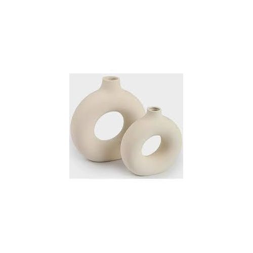 product_image_name-Generic-Porcelain ceramic 2in1 elegant decor Donut flower vases-6