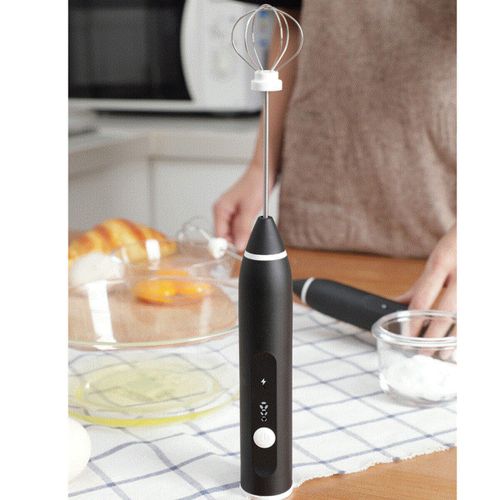 Electric Milk Frother USB Charging Frother Handheld Egg Beater