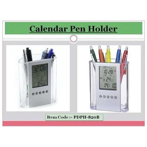 product_image_name-Generic-Smart digital LCD pen holder with calendar, timer, clock & thermometer-3