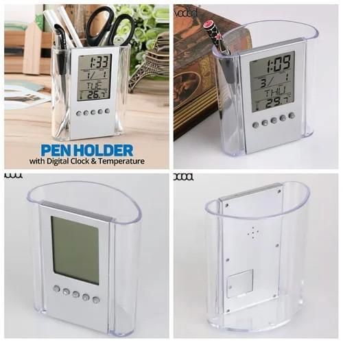 product_image_name-Generic-Smart digital LCD pen holder with calendar, timer, clock & thermometer-5