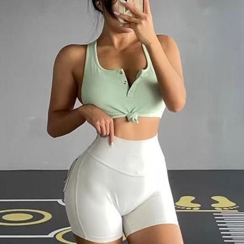 product_image_name-Fashion-Chic Padded Cotton Vest - Green-1