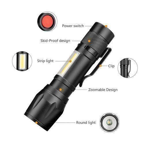 product_image_name-Generic-SB Rechargeable Portable Mini LED Flashlight Outdoor Torch.-2