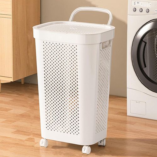 product_image_name-Generic-Rolling Laundry Basket Organizer with Lid-5