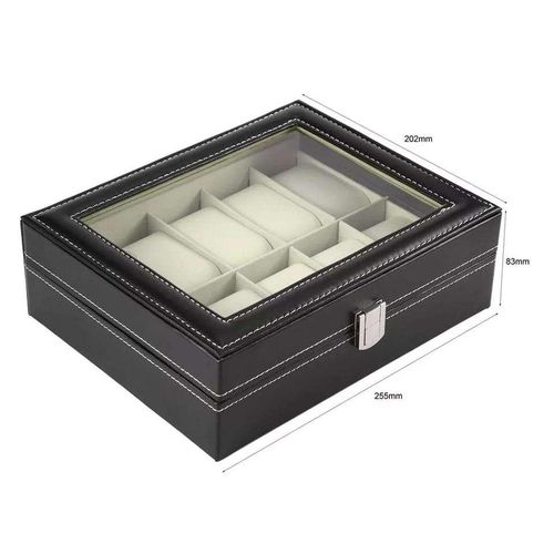 product_image_name-Generic-10 Slots Watch Organizer Storage Box-3