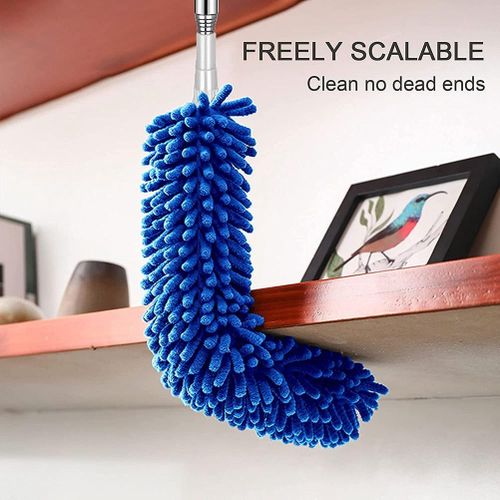 Flexible Fan Dusting Brush, Flexible Fan Dusting Brush (Non-disassembly  Cleaning),Bendable Dusting Brush, Microfiber Dust Collector, Electric Fan