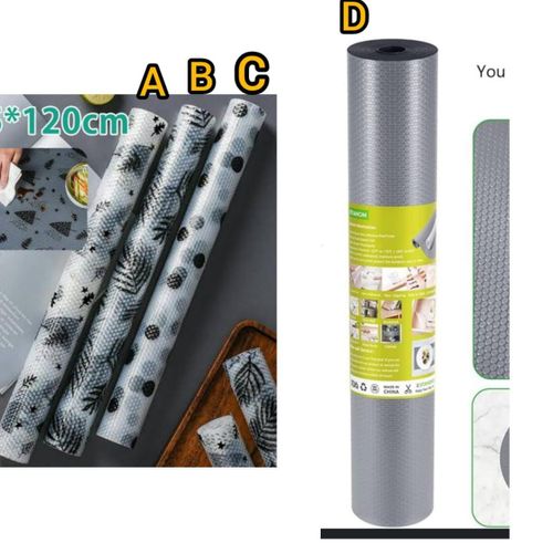 product_image_name-Generic-Kitchen Clear Drawer Liners – Oil-Proof Moisture Shelf & Cupboard Mats-1