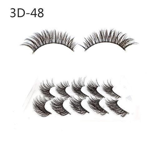 product_image_name-Generic-5 Pairs False Eyelashes Synthetic Fiber Material-1