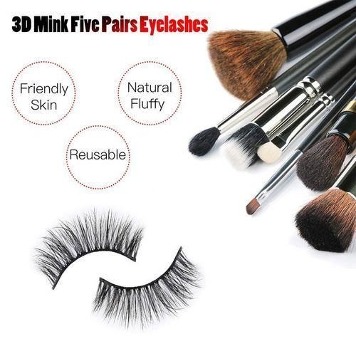 product_image_name-Generic-5 Pairs False Eyelashes Synthetic Fiber Material-2