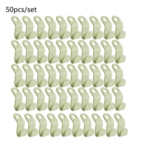 50PCS Clothes Hanger Connector Hooks Space Saving Hanger Mini