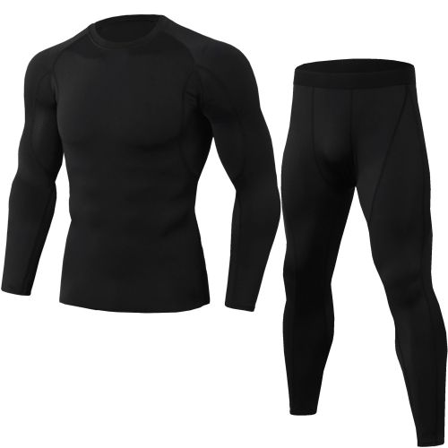 Generic Motor Men T-shirt Summer Breathable Thermal Underwear Set  Motorcycle Winter Warm Long Johns Motocross Shirts & Tops Bottom Suit Black- Set @ Best Price Online