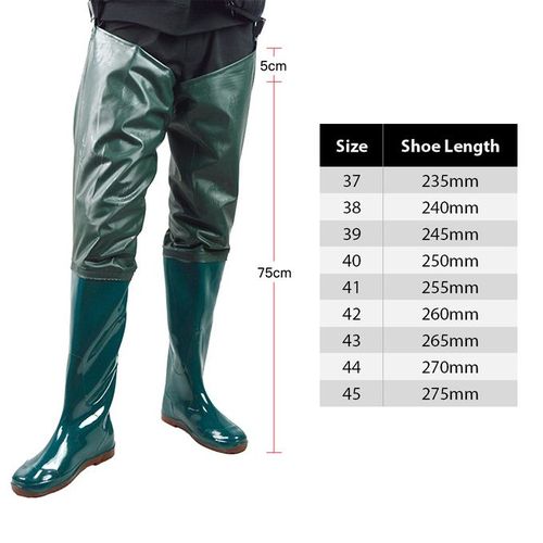 Waterproof PVC Fishing Waders Hip Boots For Men Women