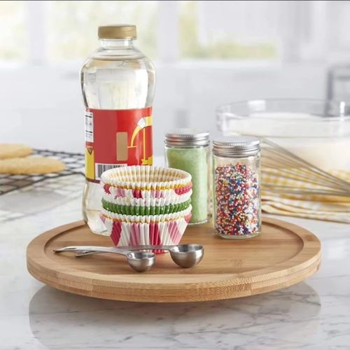 product_image_name-Generic-Single layer Bamboo rotating spice rack-4