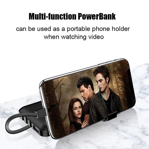 product_image_name-Generic-10000mAh Power Bank With 4 Different Charging Cables - Black-3
