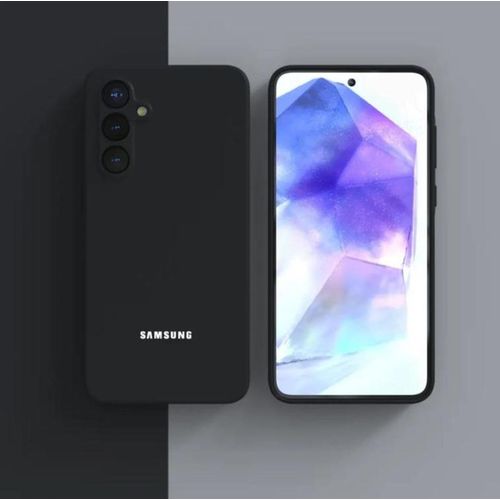 product_image_name-Samsung-Galaxy A36 Black Phone Case  Silicone, Black-1