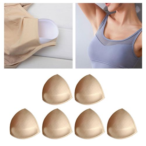 Generic 3 Pairs Bra Inserts Pads Bra Cups Inserts Skin Color @ Best Price  Online