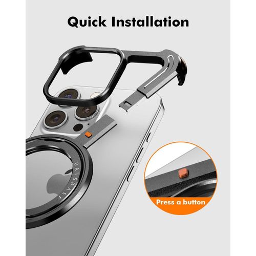 product_image_name-Generic-Titanium Magnetic Frame Case For IPhone 16 Pro Max – Slim Protective Cover With Premium Build-2