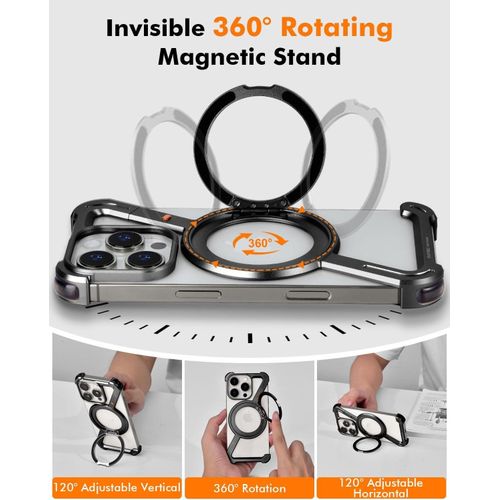 product_image_name-Generic-Titanium Magnetic Frame Case For IPhone 16 Pro Max – Slim Protective Cover With Premium Build-8