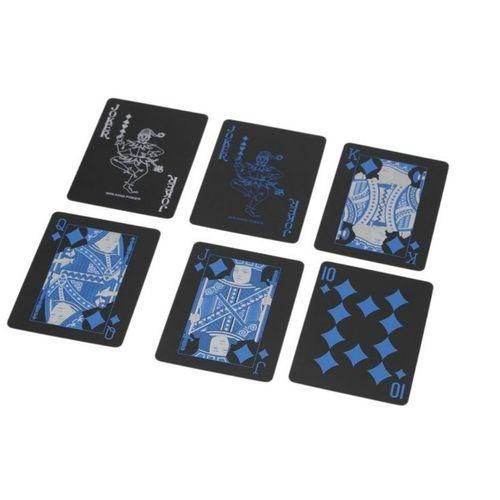 product_image_name-Generic-Waterproof Plastic Playing Cards Durable Poker Black-3