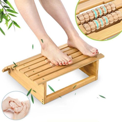 1pc Footrest Massager For Under Desk Use, Ergonomic Foot Rest With