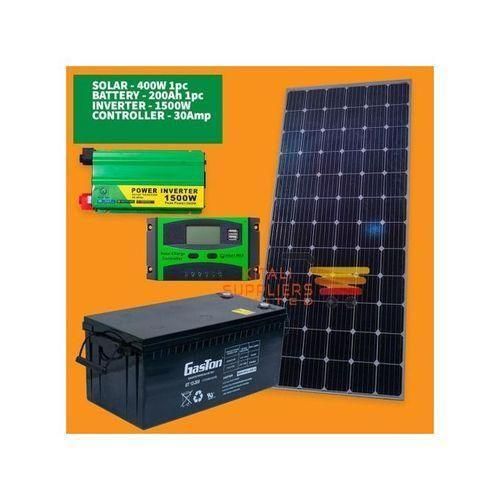 product_image_name-Solarmax- 400Watts Solar Panel +200Ah Solar Battery + 1500W Solar Power Inverter + 30 Ah Solar Charge Controller-1