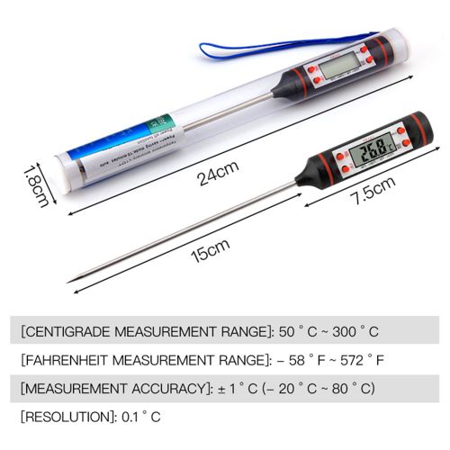 Kitchen Digital BBQ Food Thermometer Meat Cake Candy Fry Grill Dinning