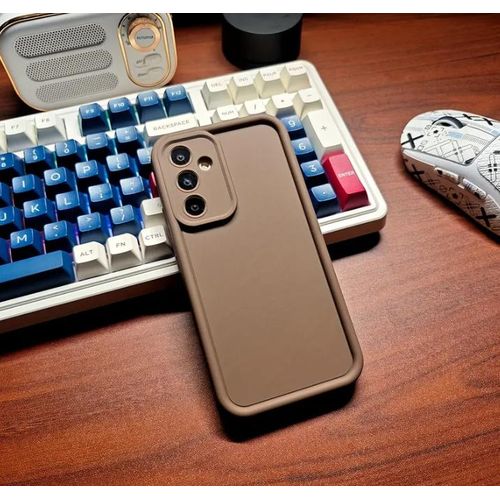 product_image_name-Samsung-KC Back Cover for Samsun Galaxy A15 5G, Shockproof Soft Bumper Original Silicone Case with New Camera and Screenn Protection (Chocolate) Galaxy A15 Case Cover-1