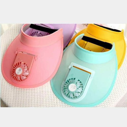 product_image_name-Generic-Sun Visor Hats With USB Fan-1