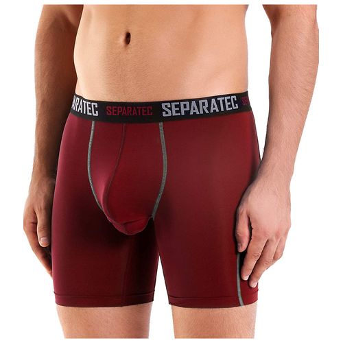 Fashion Separatec Men's Sport Performance Dual Pouch Boxer Long Leg  Underwear-Wine @ Best Price Online