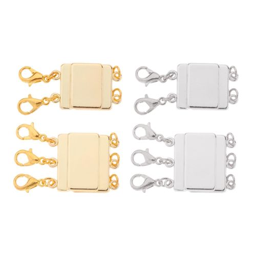 Necklace Layering Clasps Layered Necklace Clasp 2/3 Strands Gold Silver  Magnet Multiple Necklace Separator for Women - Walmart.com