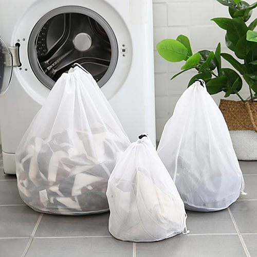 Mesh Laundry Bag Polyester Laundry Wash Double Layer Thick Net