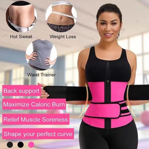 Generic Women Waist Trainer Belt Trimmer Slimming Belly Band Body Shaper  Sport Red-3XL @ Best Price Online