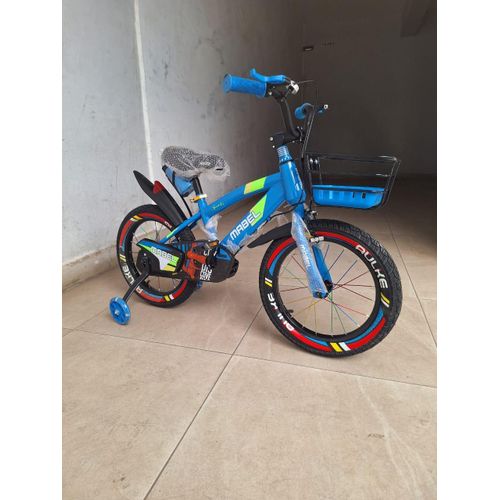 product_image_name-Generic-Kids’ Size 16 Blue Bicycle with Training Wheels (4–7 Years)-1