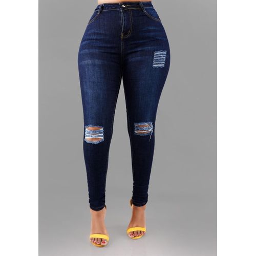Fashion Ladies Rugged Jeans Trousers-casual Wear @ Best Price Online