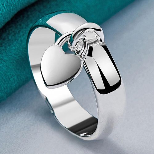 co Return to Tiffany™ Love lock ring in sterling silver. | Tiffany & Co. |  ShopLook