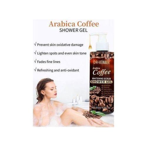 product_image_name-DR MEINAIER-Natural Perfumed Arabica Coffee Shower Gel Exfoliating Scrub Body Wash Liquid Soap Whitening Hydrating Skincare 500ml-4