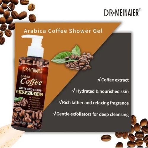 product_image_name-DR MEINAIER-Natural Perfumed Arabica Coffee Shower Gel Exfoliating Scrub Body Wash Liquid Soap Whitening Hydrating Skincare 500ml-5