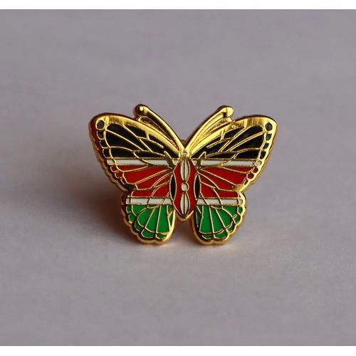 product_image_name-Generic-Kenya Butterfly Patriotic Lapel Pin-1