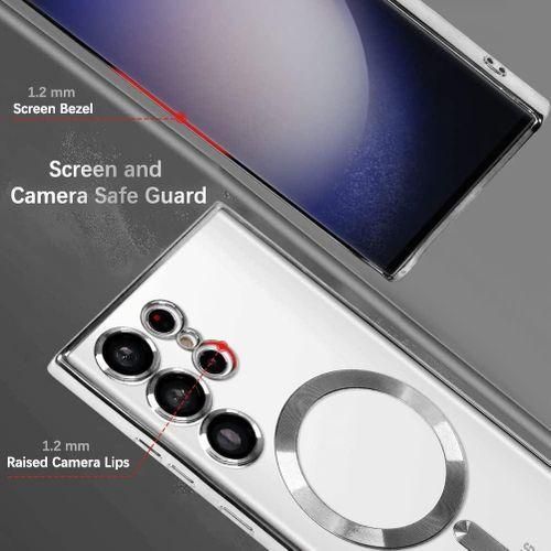 product_image_name-Generic-Phone Case For Magnetic Clear Case for Samsung Galaxy S23 Ultra 5G with Camera Lens Protector-3