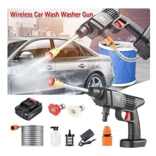 product_image_name-Generic-*Wireless Car Wash Spray Gun Machine with 2 Portable Lithium Battery-1