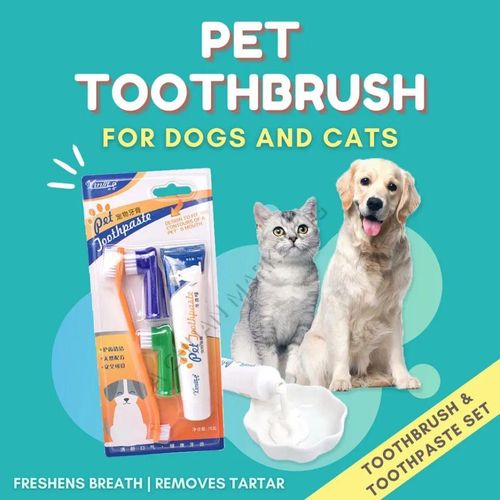 Dog toothpaste and top finger brush
