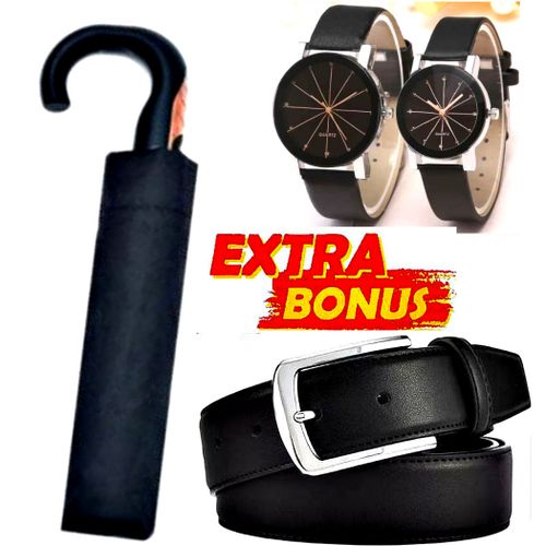 Fashion Strong Foldable Checked Umbrella Compact Size With Opening Switch Smooth Curved Handle Free Gifts Belt Couple Watches Best Price Online Jumia Kenya