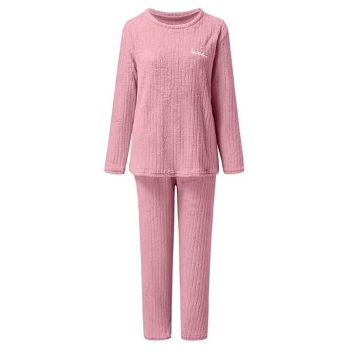 Buy Women Plush Pajama Set 2 Piece Set Winter Fuzzy Fleece Pjs
