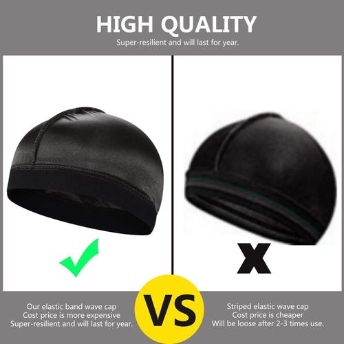 product_image_name-Fashion-Silky Stocking Wave Cap for Men, Good Compression Over Durag, Regular Style-4